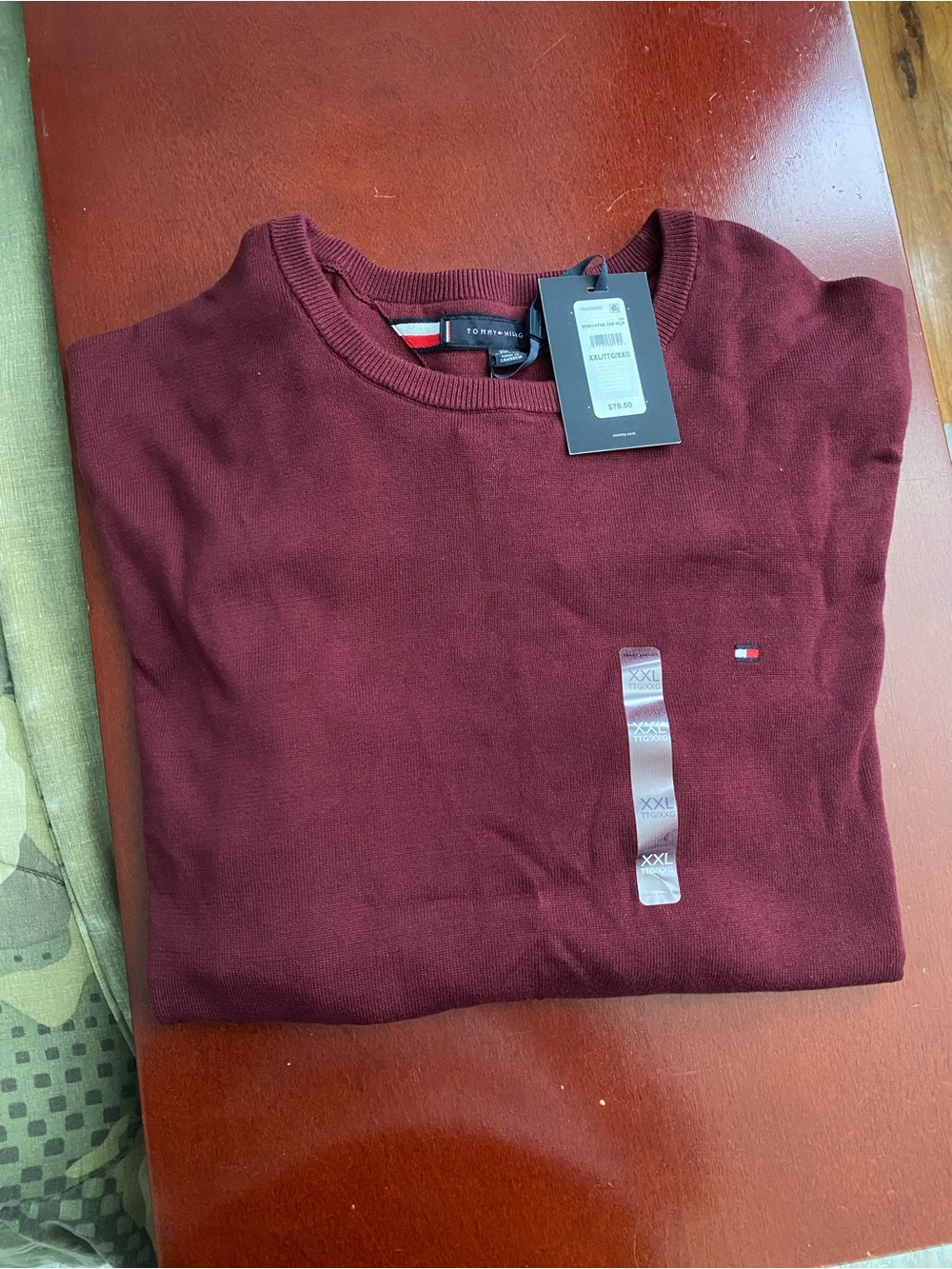 Tommy Hilfiger Men's Crewneck Sweater - Wine